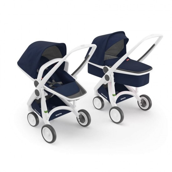 Carucior 2 in 1 Greentom 100% Ecologic White Blue