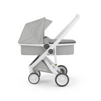 Carucior 2 in 1 Greentom 100% Ecologic White Grey 