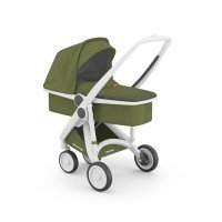 Carucior 2 in 1 Greentom 100% Ecologic White Olive