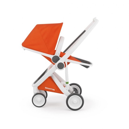 Carucior 2 in 1 Greentom 100% Ecologic White Orange