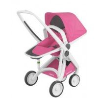 Carucior 2 In 1 Greentom 100% Ecologic White Pink 
