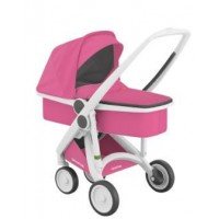Carucior 2 In 1 Greentom 100% Ecologic White Pink 