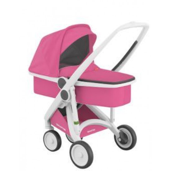 Carucior 2 In 1 Greentom 100% Ecologic White Pink 