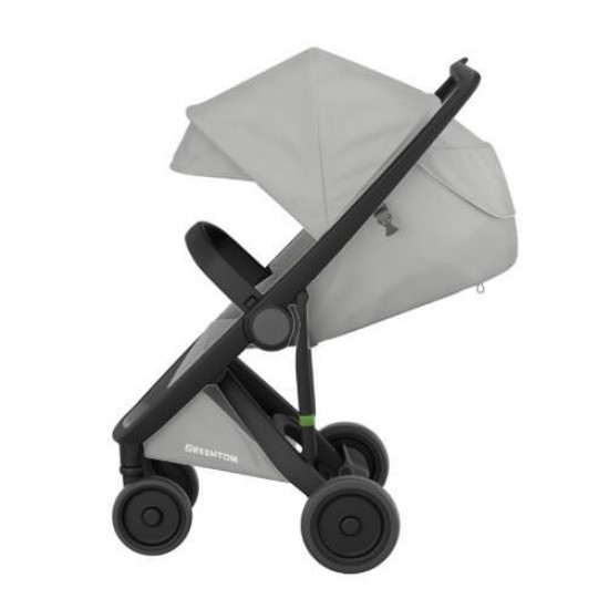Carucior Greentom Classic Upp 100% Ecologic Black Grey