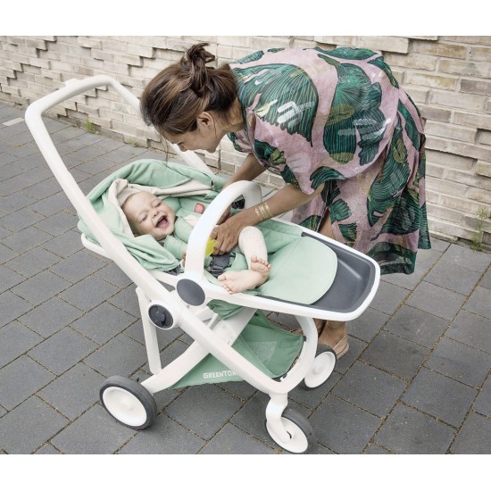 Carucior Greentom Reversible 100% Ecologic Black Orange