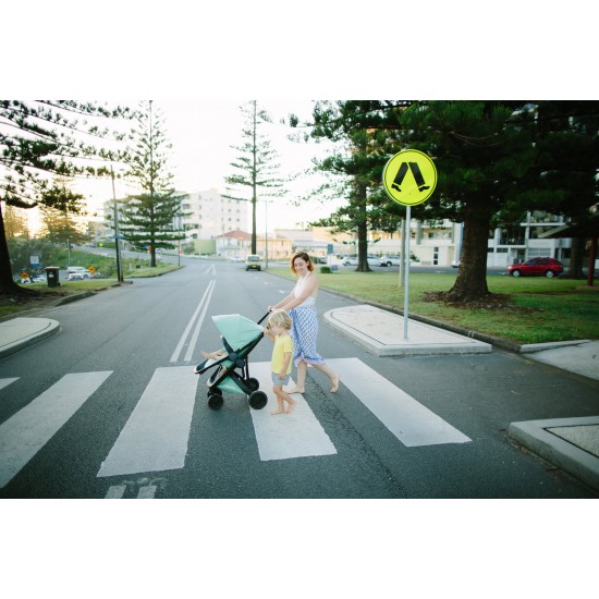 Carucior Greentom Reversible 100% Ecologic Black Orange