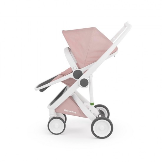 Carucior Greentom Reversible 100% Ecologic White Blossom