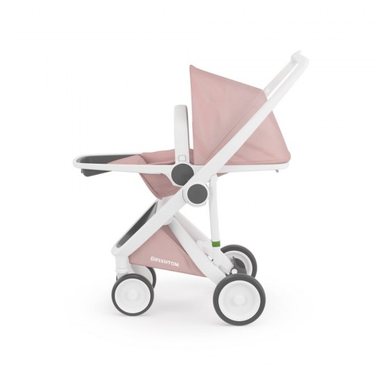Carucior Greentom Reversible 100% Ecologic White Blossom