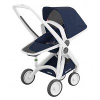 Carucior Greentom Reversible 100% Ecologic White Blue