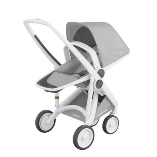 Carucior Greentom Reversible 100% Ecologic White Grey