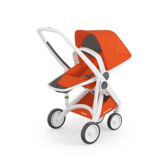 Carucior Greentom Reversible 100% Ecologic White Orange