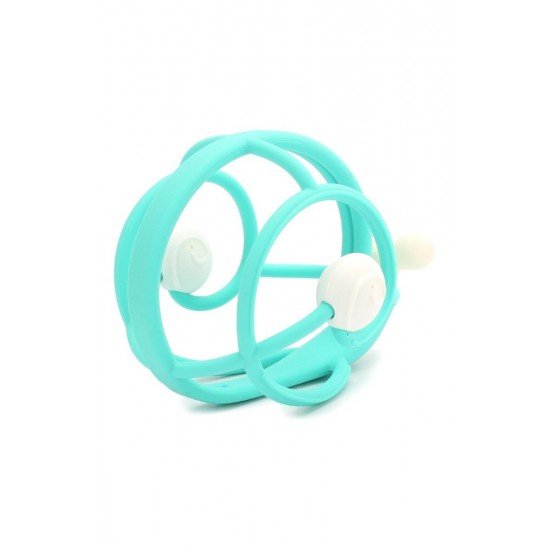 Inel gingival din silicon Mombella Melc albastru