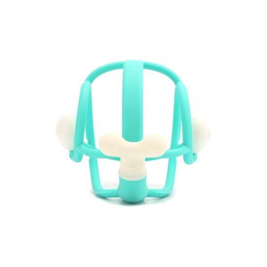 Inel gingival din silicon Mombella Melc albastru