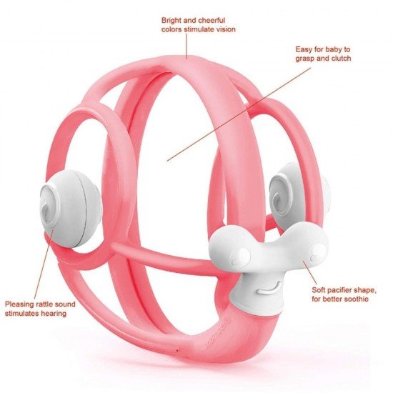  Inel gingival din silicon Mombella Melc roz