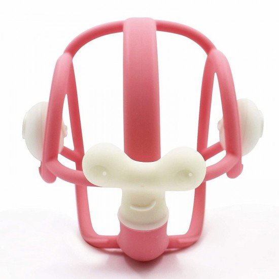 Inel gingival din silicon Mombella melcul zornaitor roz