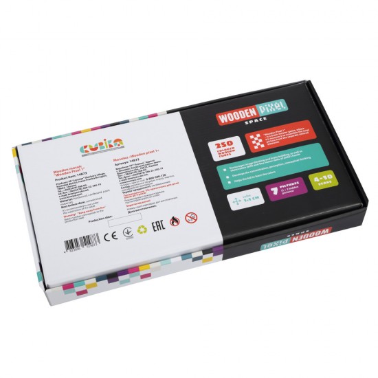 Joc din lemn Cubika Mozaic Pixel Space