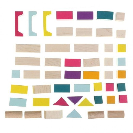Set de constructii din lemn Cubika 2