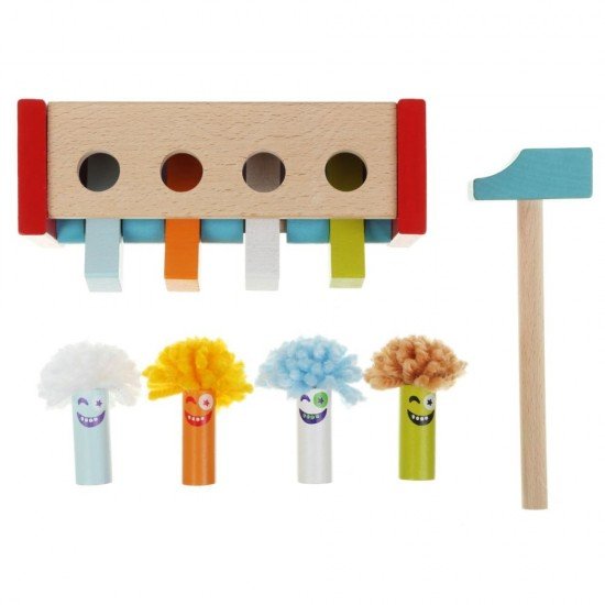 Jucarie din lemn Cubika - Claunii saritori 