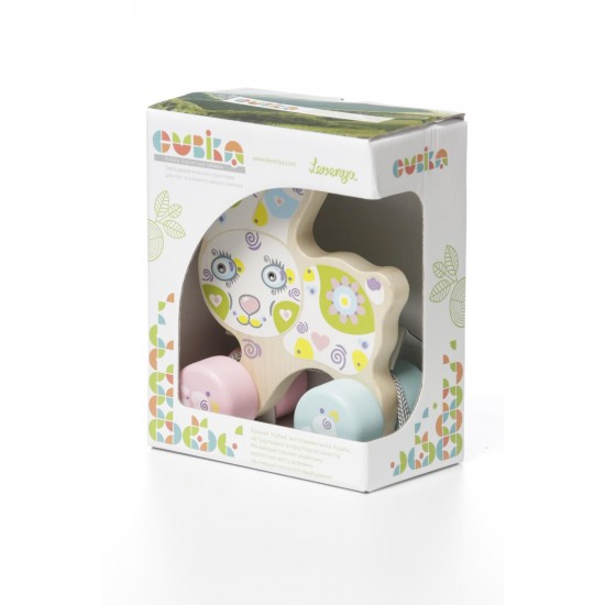 Jucarie din lemn Cubika Happy Bunny