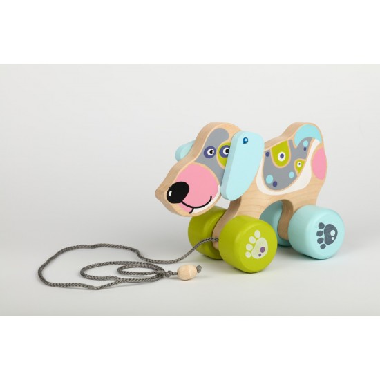 Jucarie din lemn Cubika Happy Puppy