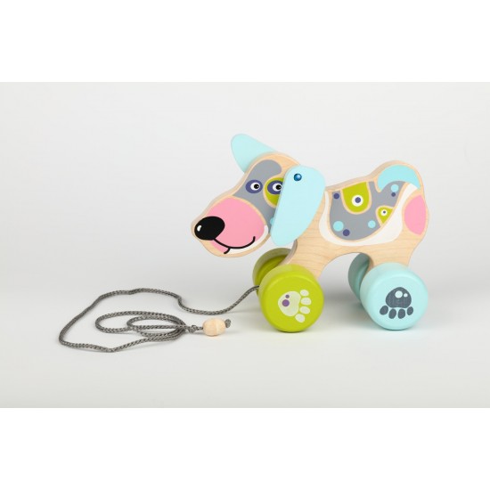 Jucarie din lemn Cubika Happy Puppy