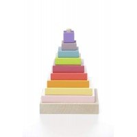 Jucarie din lemn Cubika Piramida Culorilor