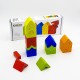 Set de constructii lemn Cubika Turnuri 25 piese