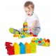 Set de constructii lemn Cubika Turnuri 25 piese