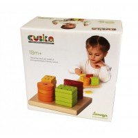 Jucarie din Lemn Cubika Sortator Forme Geometrice 1