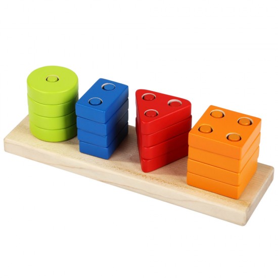 Jucarie din Lemn Cubika Sortator Forme Geometrice 2