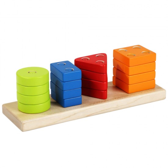 Jucarie din Lemn Cubika Sortator Forme Geometrice 2