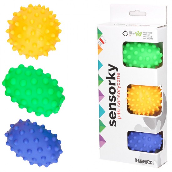 Jucarii baie - Set 3 mingiute senzoriale