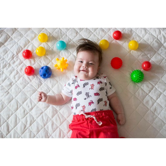 Jucarii baie - Set 5 mingiute senzoriale