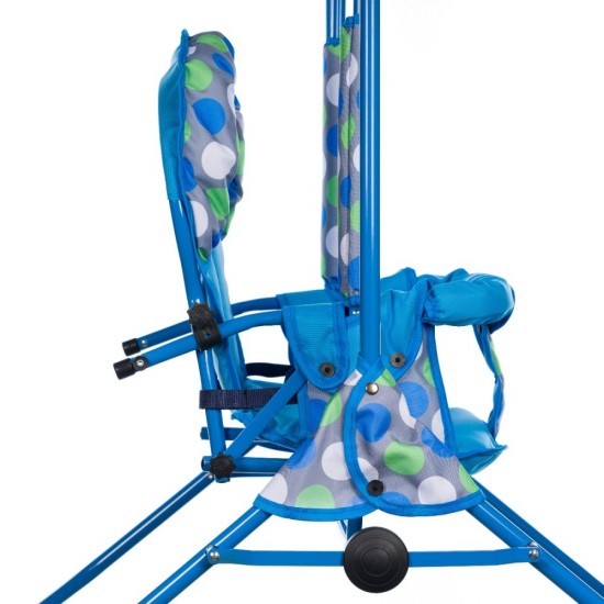 Leagan pentru copii Top Kids cu spatar reglabil Blue Dots