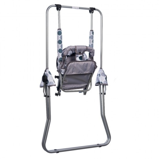 Leagan pentru copii Top Kids cu spatar reglabil Grey Dots