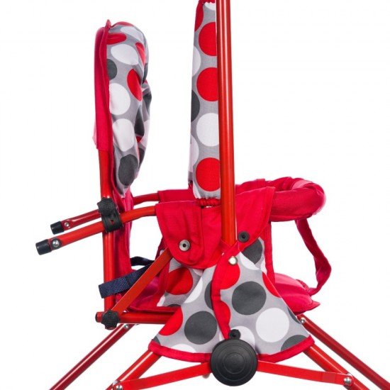 Leagan pentru copii Top Kids cu spatar reglabil Red Dots