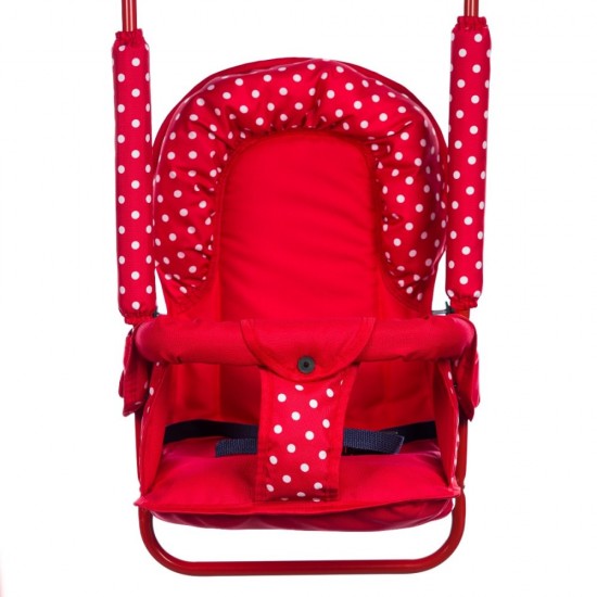 Leagan pentru copii Top Kids cu spatar reglabil Red Mini