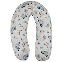 Perna de alaptat cu husa bumbac si umplutura fibre de silicon Eko 180 cm Car