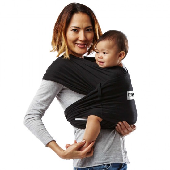 Sistem Purtare Baby Ktan Baby Carrier Original Cotton - Basic Black - Marimea XS