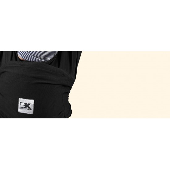 Sistem Purtare Baby Ktan Baby Carrier Original Cotton - Basic Black - Marimea XS