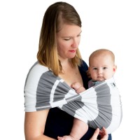 Sistem Purtare Baby K'tan Baby Carrier Print - Charcoal Stripe - Marimea M