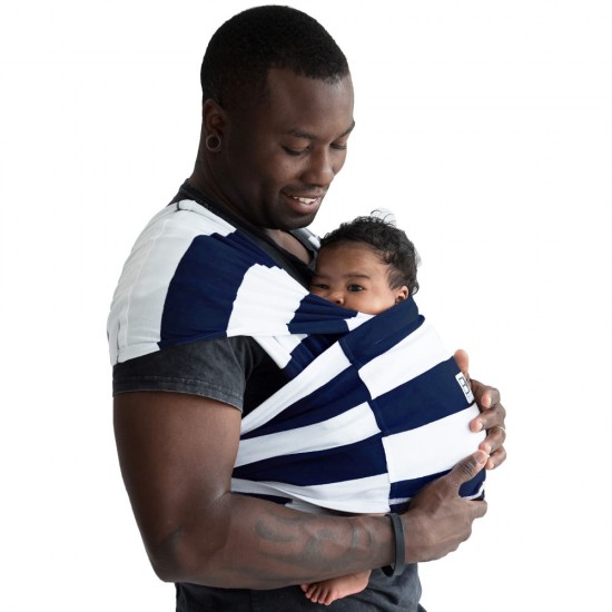 Sistem Purtare Baby Ktan Baby Carrier Print - Navy Stripe - Marimea XS