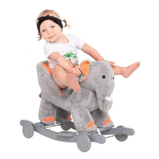 Balansoar de plus cu roti PlayTo Elefant