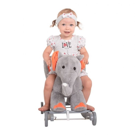 Balansoar de plus cu roti PlayTo Elefant