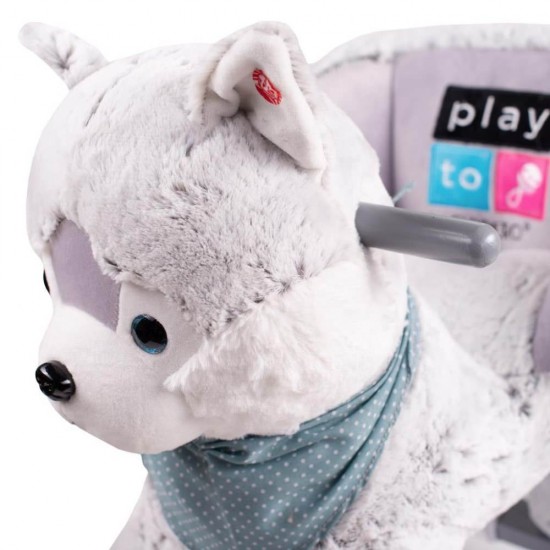 Balansoar de plus cu roti PlayTo Husky