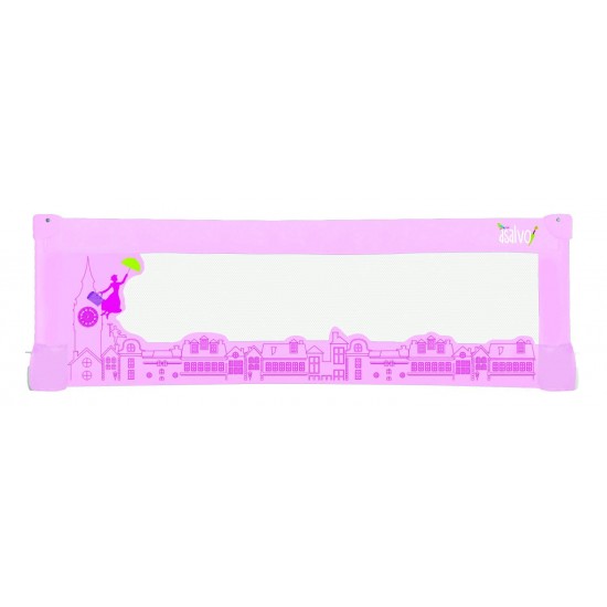 Balustrada de protectie pentru pat Asalvo Bed Rail 150 cm London Pink