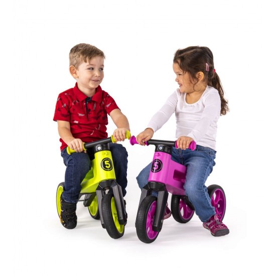 Bicicleta fara pedale Funny Wheels Supersport 2 in 1 Lime