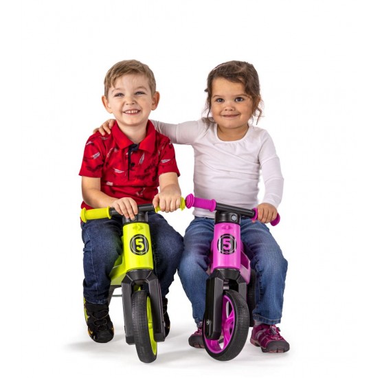 Bicicleta fara pedale Funny Wheels Supersport 2 in 1 Lime