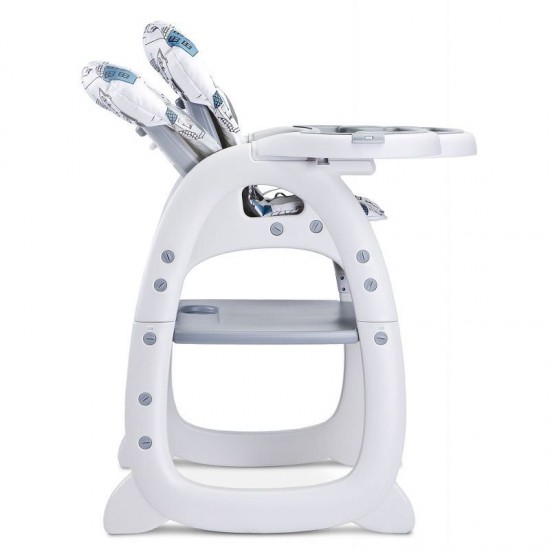 Scaun de masa Caretero Homee 2 in 1 Grey