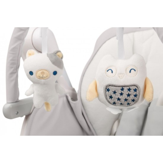 Scaun de masa Caretero Indigo Light Grey